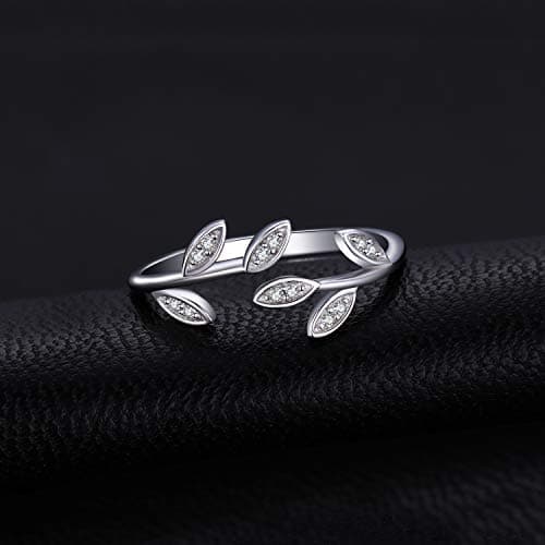 JewelryPalace Bague Ouverte Réglable Zircone Cubique Femme argent 925 Plaqué Or Jaune et Rose, Bienséance Mariage Bagues