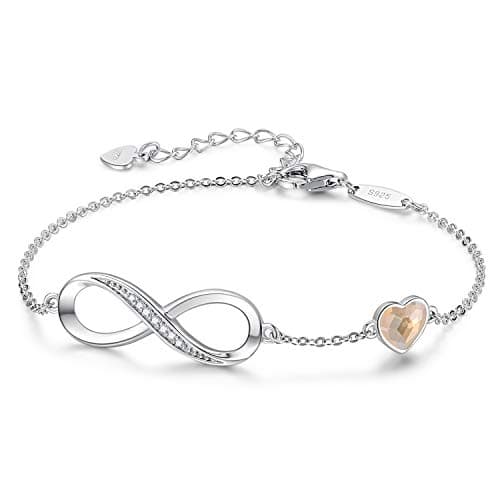 Bracelet LOUISA SECRET Femme Argent 925 Infini Noël Anniversaire Maman — Argent + jaune