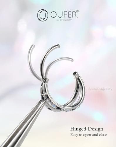 OUFER Anneaux de Piercage du Nez Polsés 20G Noeuds de Piercage 6/7/8mm Conch Hilux Tragéidas Daith Bagues de Cartilage C