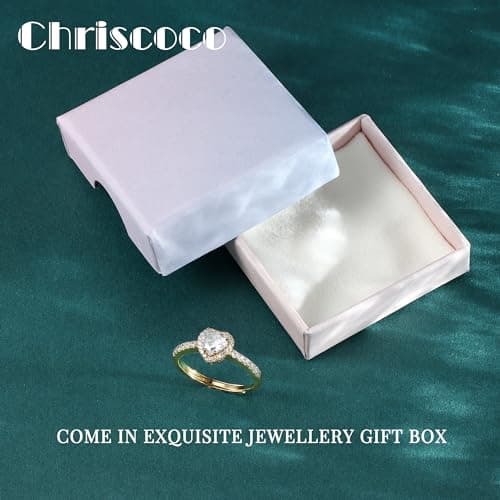 Bague Coeur Or Argent Rose Zircone Chriscoco Femme