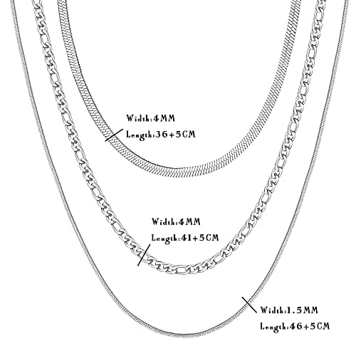 Adramata 3 Pieces Colliers Réglables Or Argent Femme Boho Colliers Perle Usine Recycled Standard 100