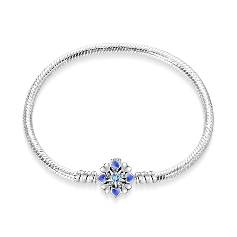 Bracelet en argent sterling 925 femme avec fermoir coeur Saint Valentin CMB051 — PAB018