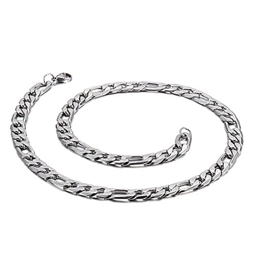 Collier AMDXD Hip Hop Homme Verrouillage Acier Inoxydable pour Garçon | Mode Accessoire Adolescent Homme