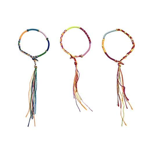Allazone Bracelet Tressé Fait Main Coloré | Pour Femmes | Accessoire de Mode Accessoire de Soin de Soi | 120PCS | Bracel