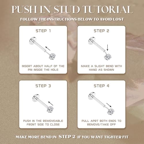 Adramata G23 Titane Piercing pour Tragus Homme Femme 16G 100% Recyclé