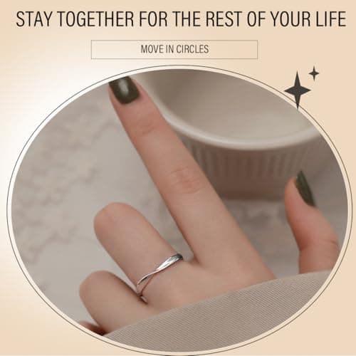 Bague GUVYATI Femme Argent S925 "Rencontre Inoubliable" - Idéal pour Alliance Mariage Fiançailles - Lot de 3 Bagues + Po