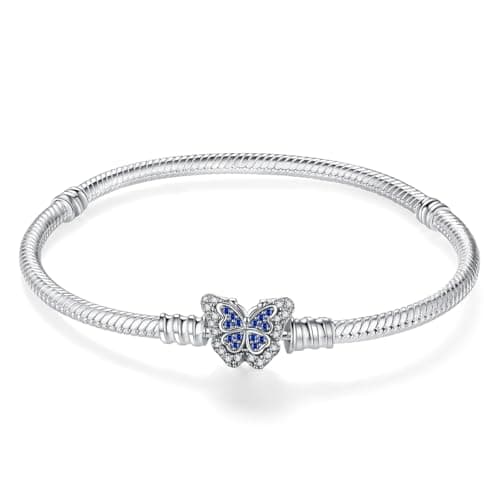 ChenYuTe 925 bracelet serpent argent sterling femme, cadeau élégant bijoux fête des mères Saint-Valentin, anniversaire N — Bracelet101