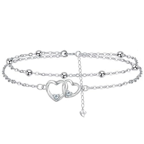 Bracelet Bijoux en Argent Sterling 925 Femme Soeur Mignon Cadeaux d'Anniversaire biedant un Design Élégant et Élancé;cha — Silver
