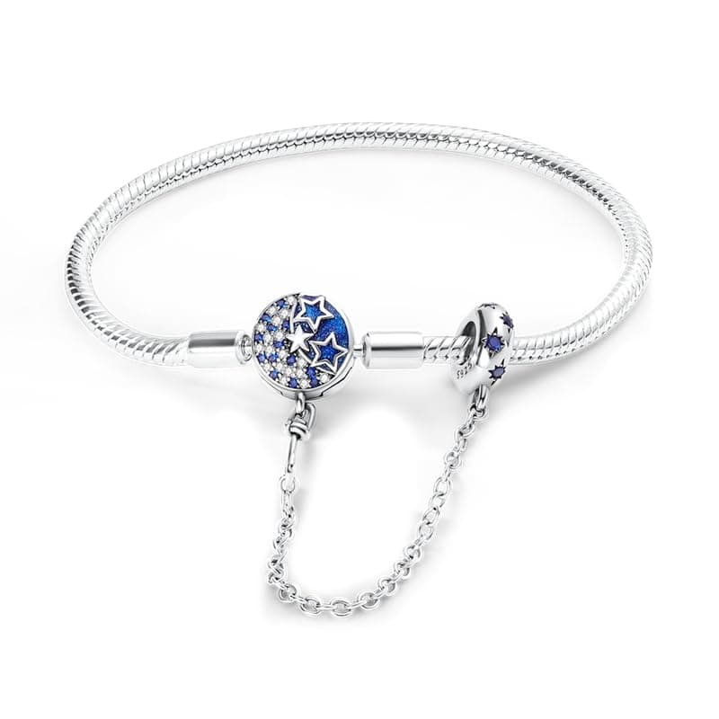 Bracelet en argent sterling 925 femme avec fermoir coeur Saint Valentin CMB051