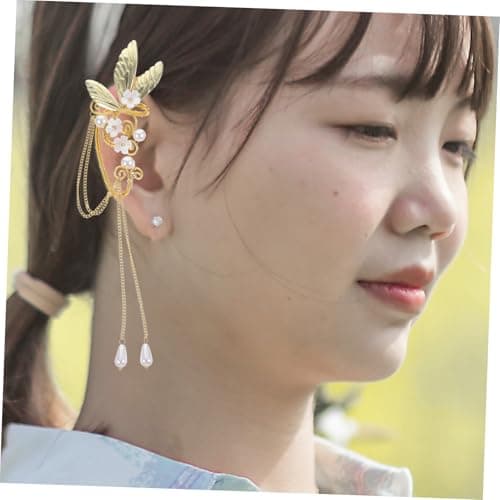 AKOOSY Boucles Oreilles Clip Pompons Élégantes pour Femmes Fête