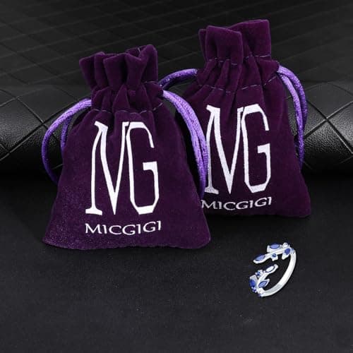 MICGIGI Bague réglable en argent sterling 925 motif feuilles pour femme - Chic et ajustable pour tout usage - Grande off