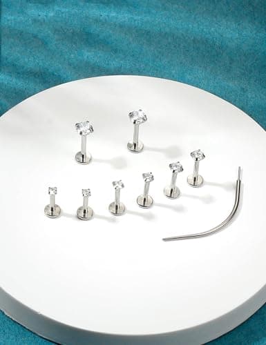 Adramata Piercing Labret Hypoallergénique 14K Or pour Piercings Mixtes Recycled Standard 100  
Adramata Piercing au Nez