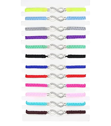 Adramata Infinity Arbre de Vie Bracelet d'Amitié Assorti pour Femmes - Réglable et Empilable | Maison Fait Main Recyclé — Infini