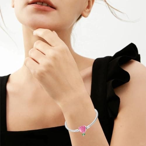 Aurevella Bracelet à Maillons Serpent en Argent Sterling 925 pour Femme avec Fermoir en Forme de Cœur | Cadeau de Noël P