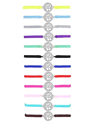 Adramata Infinity Arbre de Vie Bracelet d'Amitié Assorti pour Femmes - Réglable et Empilable | Maison Fait Main Recyclé