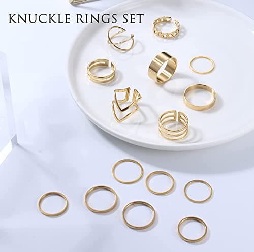 Bague en Acier Inoxydable Empilable Adramata pour Femmes Recycled Set