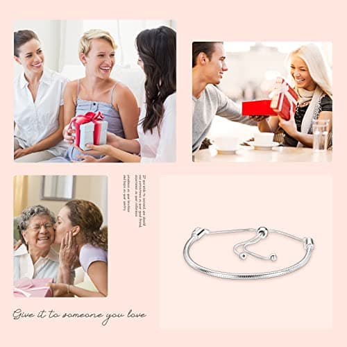 LaMenars Women's Fashion Necklace 925 Perles en argent sterling bijoux pour Halloween Cadeaux Femmes Filles Anniversaire