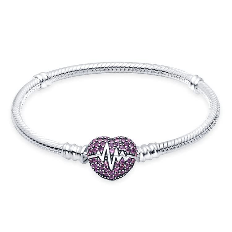 Bracelet argent sterling 925 TINSLO femme CMB062 Saint Valentin, fête des mères, Noël — CMB083