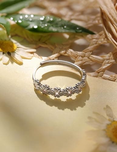 Milacolato Bague Argent 925 Femme Statement Ajustable Jaune/Rose Zircon Cubique Bague Fine pour Femme Fille reopened cla