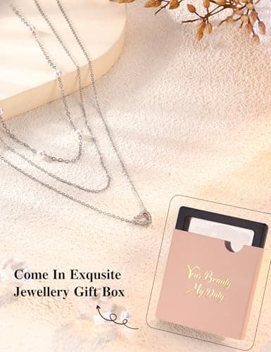 Adramata Collier Femmes Acier Inoxydable Réglable Coeur Pendentif Or Plaqué 14K Bijouxavec Boîte Éco-Conçue - Mode & Lux
