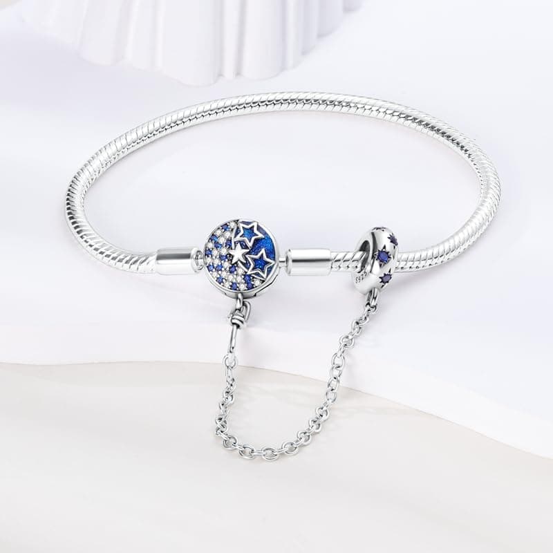 Bracelet en argent sterling 925 femme avec fermoir coeur Saint Valentin CMB051