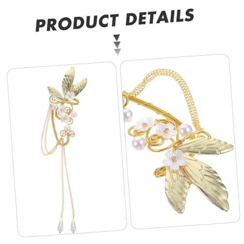 IBASENICE Boucles Oreilles Femme 2 Pièces Clip Longues Métalliques Légères Élégantes pour Fête et Usage Quotidien
