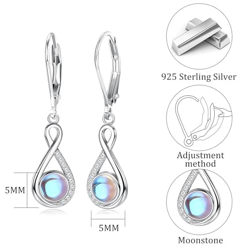Adramata Boucles d'Oreilles en Argent Sterling 925 pour Femme Recycled Claim standard
Adramata Pierre de Lune Boucle d'O