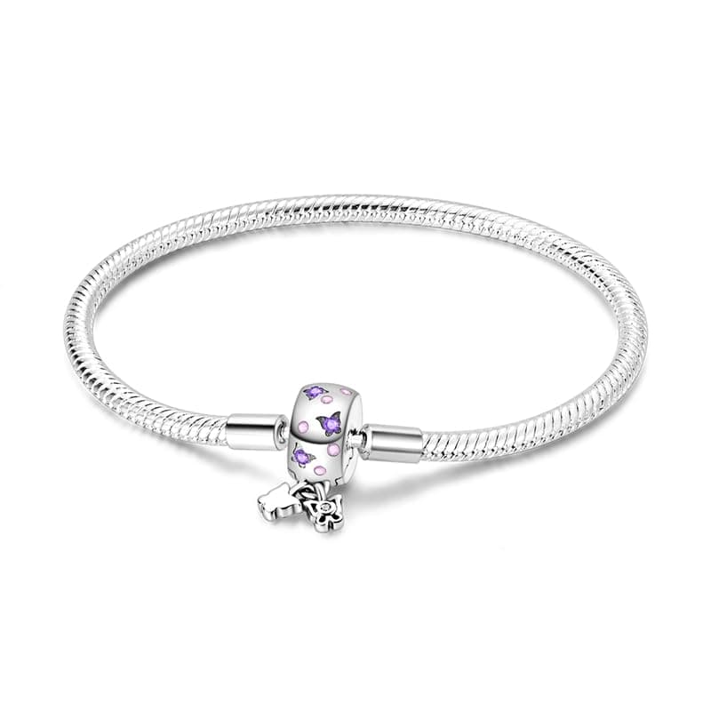 Bracelet argent sterling 925 TINSLO femme CMB062 Saint Valentin, fête des mères, Noël — KJB058