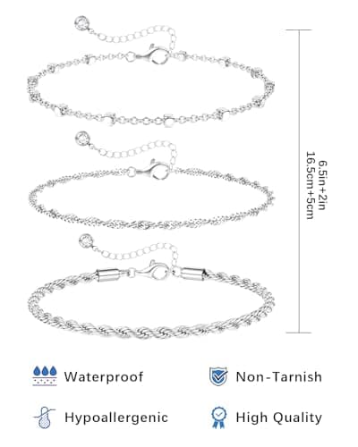 Bracelet CASSIECA Sterling Silver Femme Empilable et Reglable en Or pour Femmes et Fillesappropriées pour Tous Les Événe
