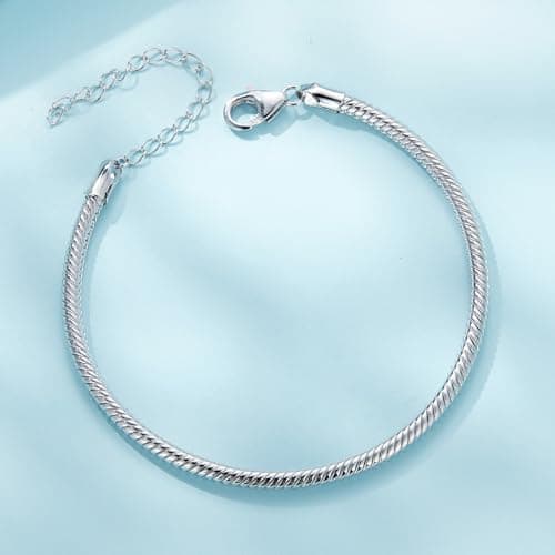 Bracelet en argent sterling 925 Teleye femme fermoir homard tendance