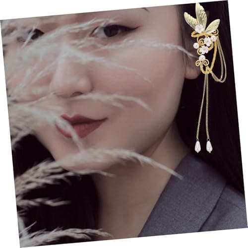 Garneck Boucles Oreilles Clip Ailes Longues pour Femmes Élégantes pour Fête et Mariage 2 Pièces Légères Non Percées