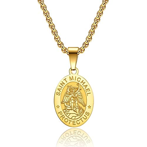 Colliers Skcess Acier Inoxydable Homme Idée Cadeau — Or
