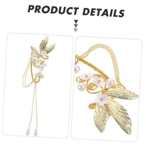 iplusmile Élégantes Boucles d'oreilles Ailes Longues Avec Franges Dorées pour Femmes Confortables et Idéales Pour Fêtes