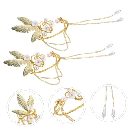FOMIYES 2 pièces boucles oreilles avec clips pendants décoratifs pour femmes durables et élégants accessoires mode pour