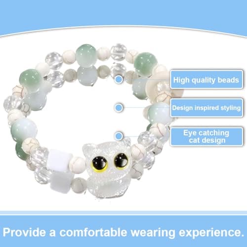 Bracelet Pierre Naturelle Femme Bohème Acier Inoxydable Cristal Cadeau Femme