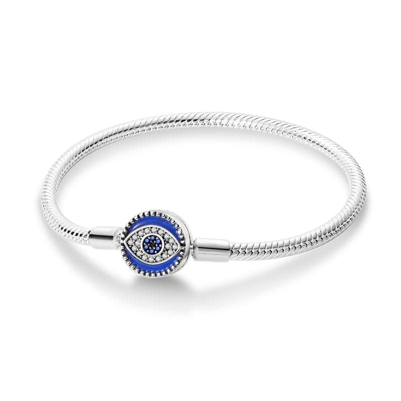 Bracelet en argent sterling 925 femme avec fermoir coeur Saint Valentin CMB051 — KJB019
