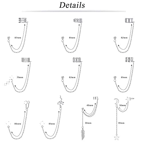 Adramata Boucles d'Oreilles Chaîne Femme Argent Prix Attractive Couleur Épurée