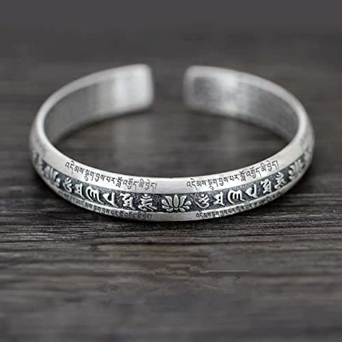 Bracelet Plaqué Argent CYSJ pour Femmes Nouveauté Zen Bouddha Mantra Lotus Meilleur Cadeau Anniversaire De Noël

Bracele