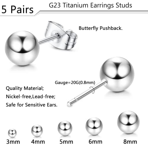 <think>

</think>

Adramata Boucles d'oreilles en Titane G23 pour Hommes et Femmes, Hypoallergéniques pour Oreilles Sens