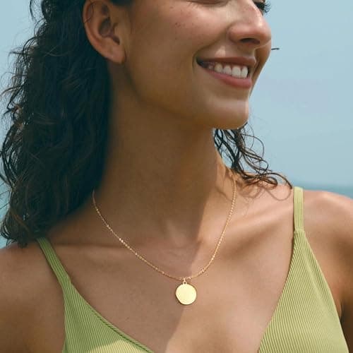 Collier femme acier inoxydable plaqué or 14K réglable et empilable Adramata