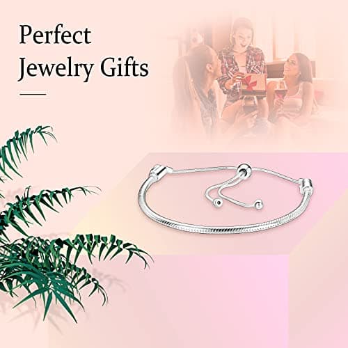 LaMenars Women's Fashion Necklace 925 Perles en argent sterling bijoux pour Halloween Cadeaux Femmes Filles Anniversaire