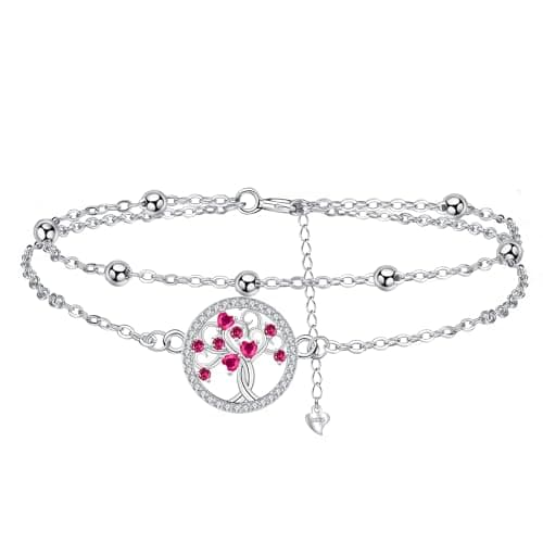 Arrebol Bracelet Femme Argent Sterling 925 Original Cadeau Noël pour Femmes Épouse Mère Réglable — Arbre de Vie