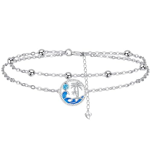 Bracelet Bijoux en Argent Sterling 925 Femme Soeur Mignon Cadeaux d'Anniversaire biedant un Design Élégant et Élancé;cha — argent-cocotier