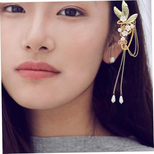 SAFIGLE Boucles Oreilles Clip Dorées pour Filles et Femmes - Légères sans Perçage - Fête et Usage Quotidien - 2 Pièces