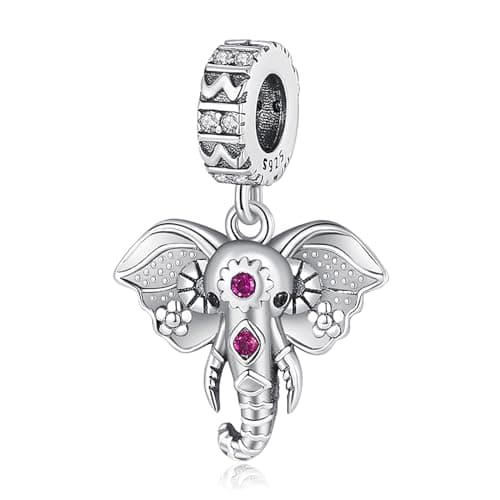Amuefer 925 argent charms bracelet collier pendentif perles charmé papillons, amour, cadeaux pour mère anniversaire, tor — Elefante Vintage