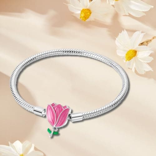 Aurevella Bracelet à Maillons Serpent en Argent Sterling 925 pour Femme avec Fermoir en Forme de Cœur | Cadeau de Noël P