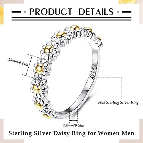 Bague Marguerites Plaqué Or Blanc Adramata Argent 925 Bijoux Femme