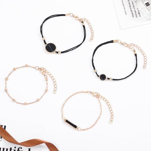 Lot de 4 bracelets bohèmes empilables Edary pour femmes