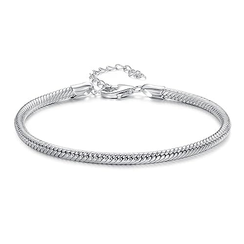 Bracelet en argent sterling 925 Teleye femme fermoir homard tendance