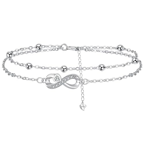 Arrebol Bracelet Femme Argent Sterling 925 Original Cadeau Noël pour Femmes Épouse Mère Réglable — Infini